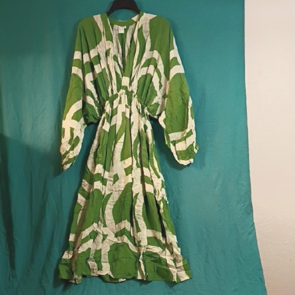 Osei-Duro Bating Dress In Mangrove Print